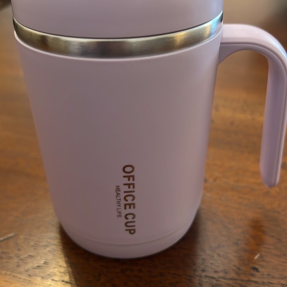 Insulated coffee cup purple. Comes with straw and lid new 450 ml office cup - Picture 5 of 15